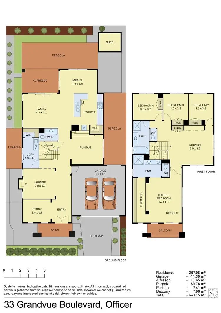 Floorplan of Homely house listing, 33 Grandvue Blvd, Officer VIC 3809