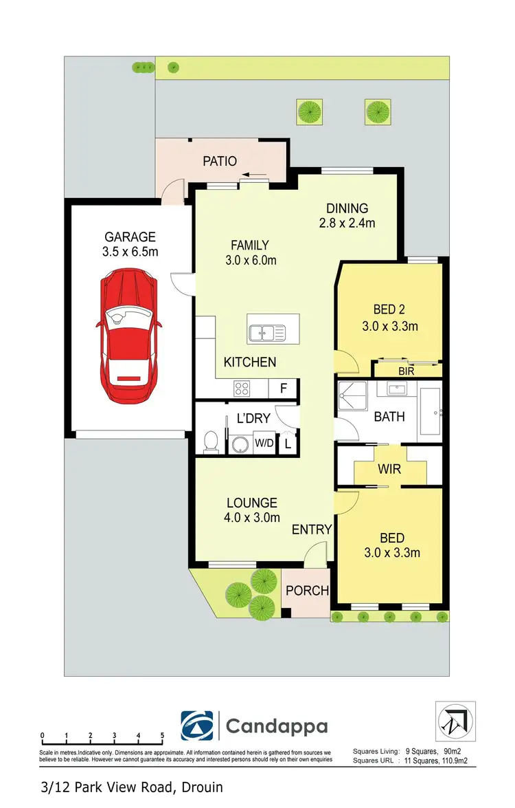 Floorplan of Homely unit listing, 3/12 Park View Road, Drouin VIC 3818