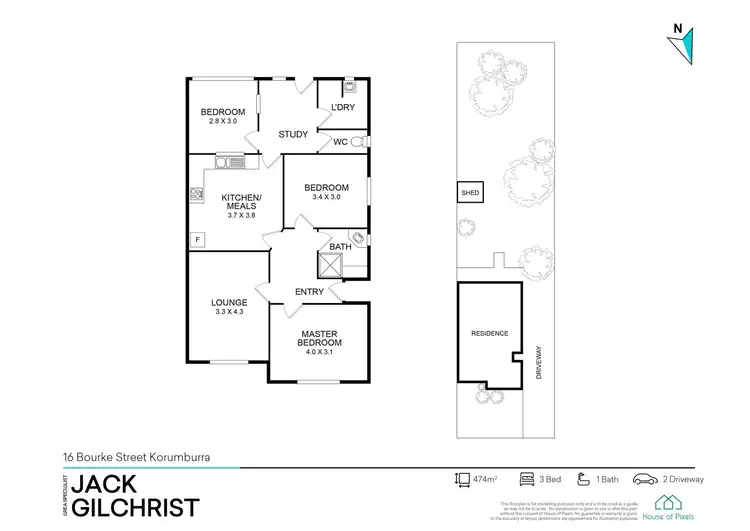 Floorplan of Homely house listing, 16 Bourke Street, Korumburra VIC 3950