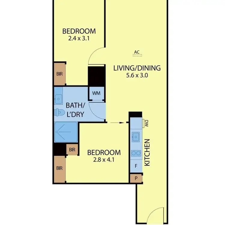 Floorplan of Homely apartment listing, 1302/199 William Street, Melbourne VIC 3000
