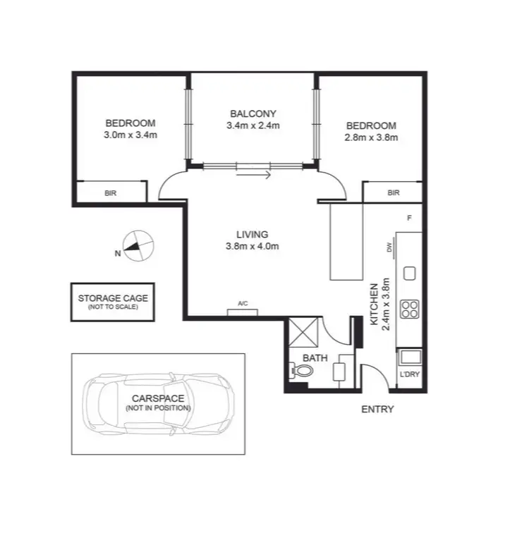 Floorplan of Homely apartment listing, 105/82 Hawdon Street, Heidelberg VIC 3084