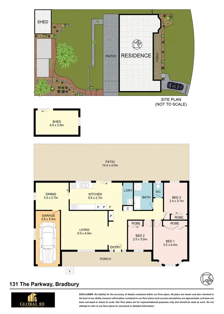 Floorplan of Homely house listing, 131 The Parkway, Bradbury NSW 2560