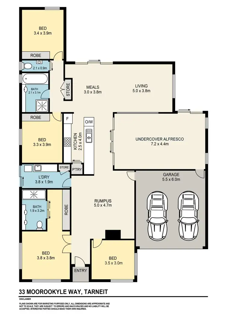 Floorplan of Homely house listing, 33 Moorookyle Avenue, Tarneit VIC 3029