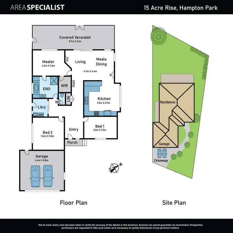 Floorplan of Homely house listing, 15 Acre Rise, Hampton Park VIC 3976