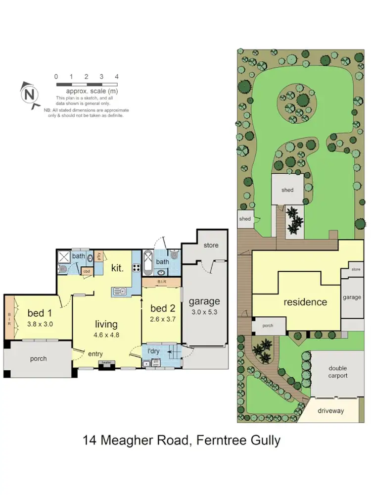 Floorplan of Homely house listing, 14 Meagher Road, Ferntree Gully VIC 3156