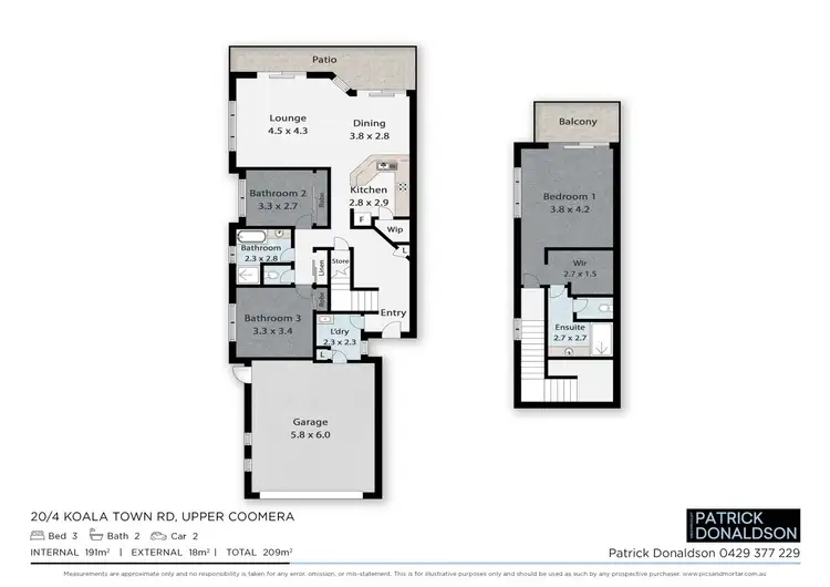 Floorplan of Homely townhouse listing, 20/4 Koala Town Road, Upper Coomera QLD 4209