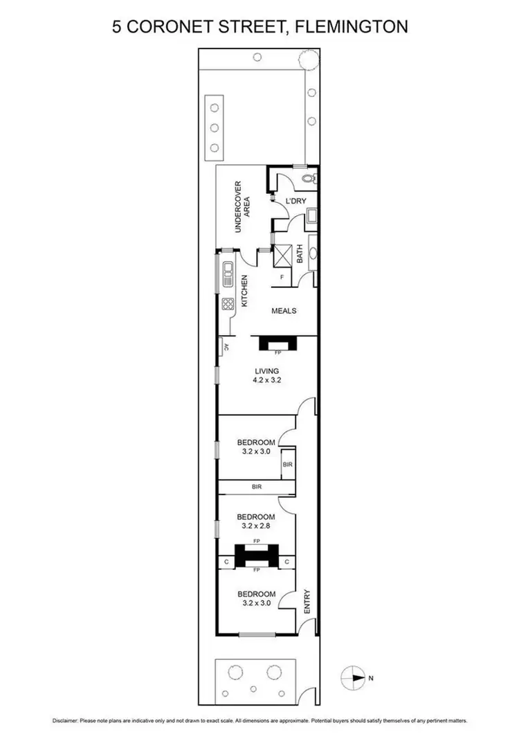 Floorplan of Homely house listing, 5 Coronet Street, Flemington VIC 3031