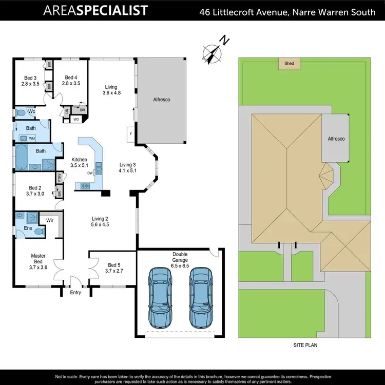Floorplan of Homely house listing, 46 Littlecroft Avenue, Narre Warren South VIC 3805