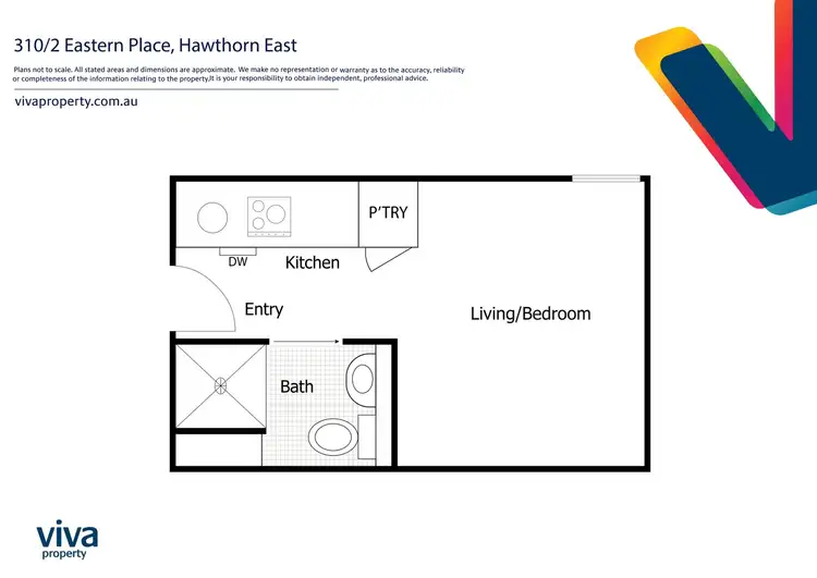 Floorplan of Homely unit listing, 310/2 Eastern Place, Hawthorn East VIC 3123