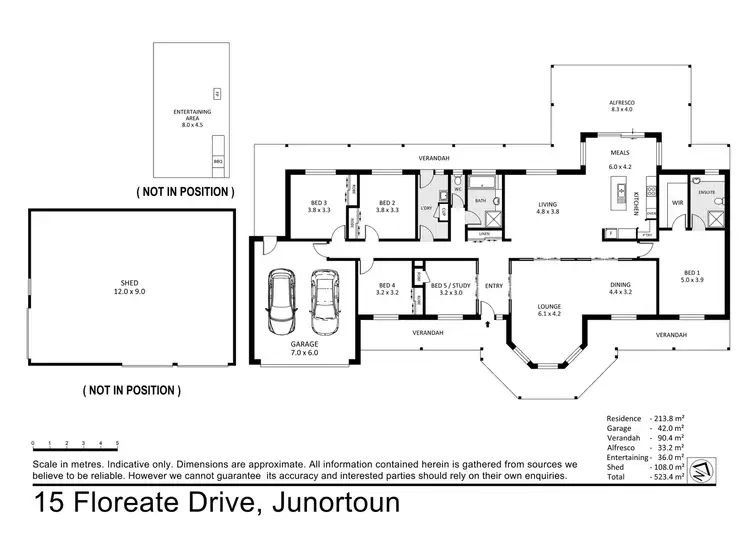 Floorplan of Homely house listing, 15 Floreate Drive, Junortoun VIC 3551