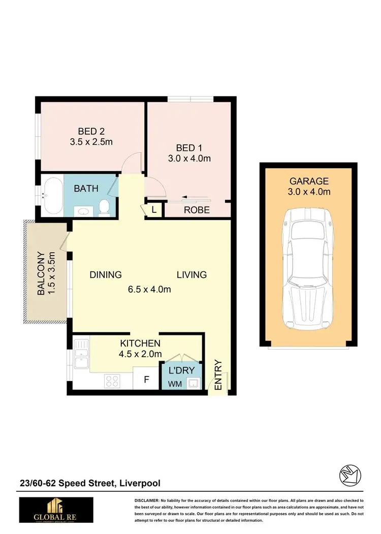 Floorplan of Homely unit listing, 23/60-62 Speed Street, Liverpool NSW 2170