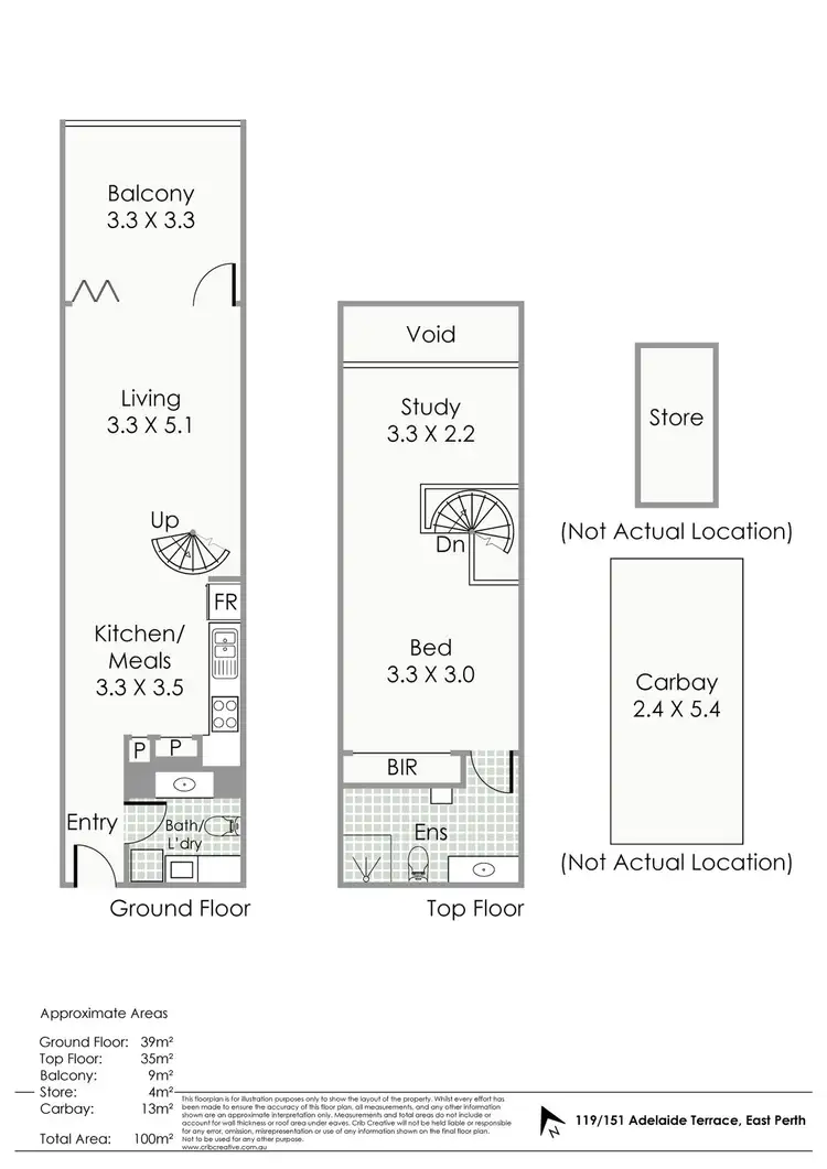 Floorplan of Homely apartment listing, 119/151 Adelaide Terrace, East Perth WA 6004