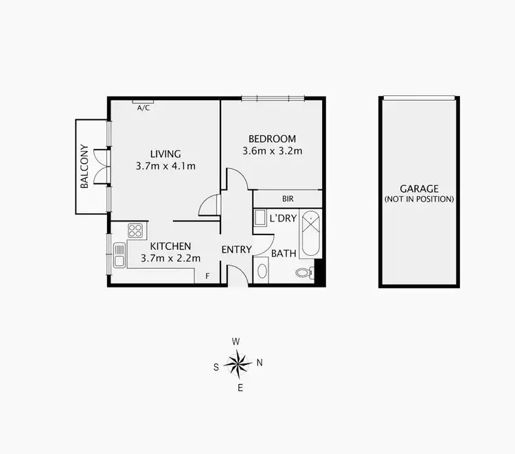 Floorplan of Homely apartment listing, 5/7 York Street, Moonee Ponds VIC 3039