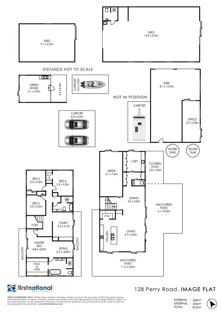 Floorplan of Homely rural property listing, 128 Perry Road, Image Flat QLD 4560