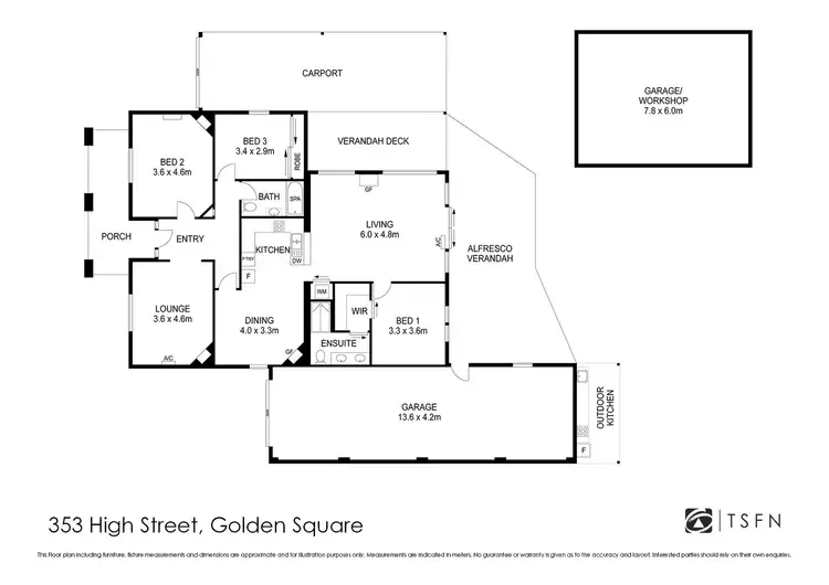 Floorplan of Homely house listing, 353 High Street, Golden Square VIC 3555