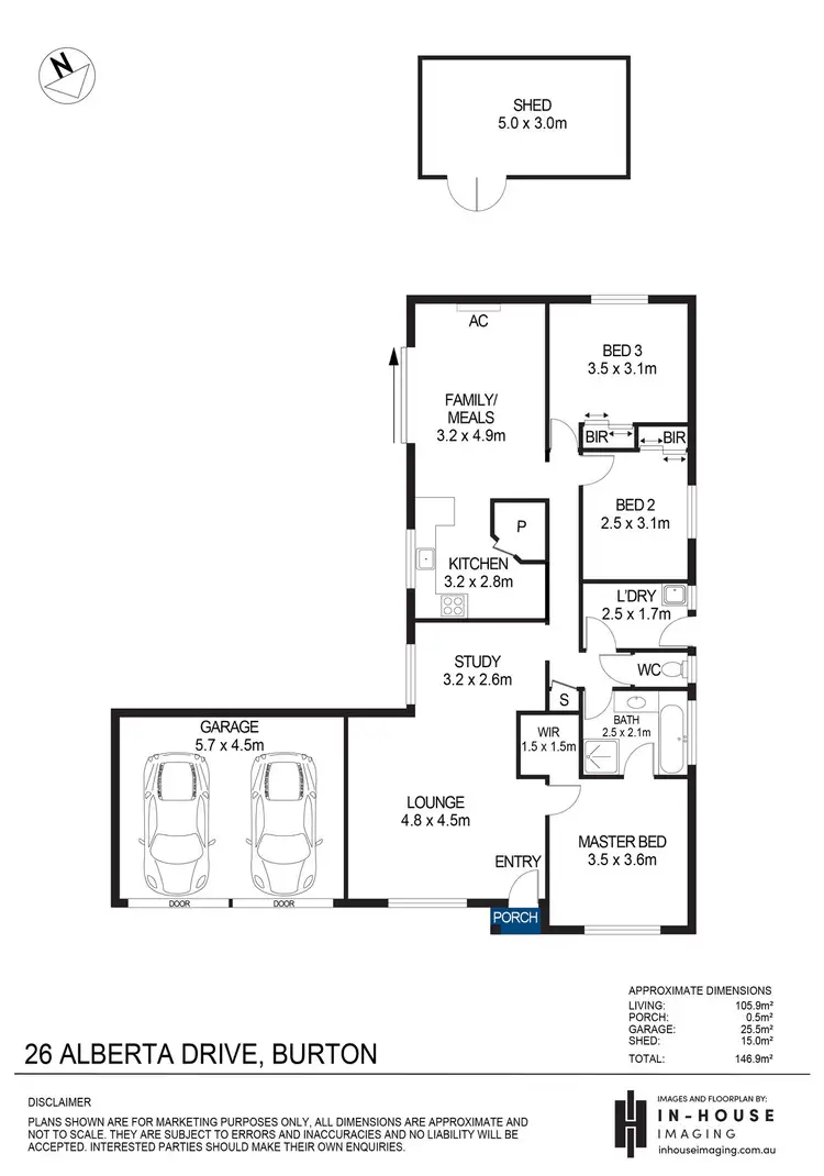 Floorplan of Homely house listing, 26 Alberta Drive, Burton SA 5110