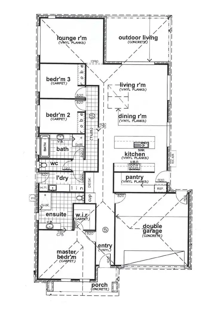 Floorplan of Homely house listing, 8 Luckymack Way, Mildura VIC 3500