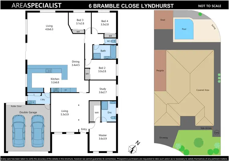 Floorplan of Homely house listing, 6 Bramble Close, Lyndhurst VIC 3975