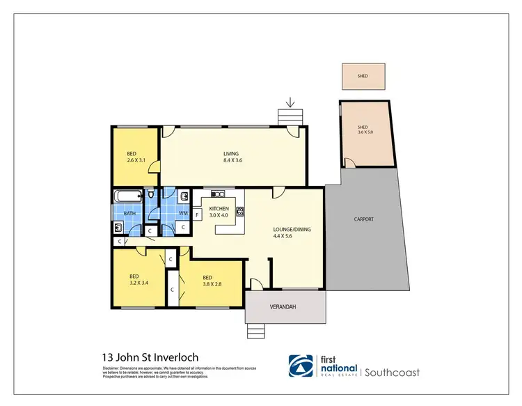 Floorplan of Homely house listing, 13 John Street, Inverloch VIC 3996