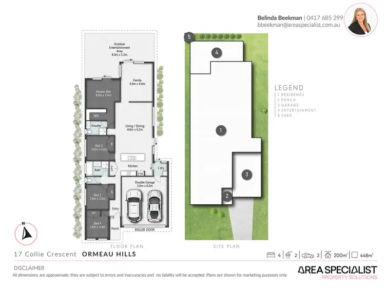 Floorplan of Homely house listing, 17 Collie Crescent, Ormeau Hills QLD 4208