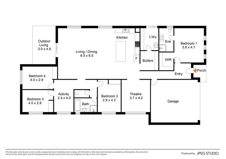 Floorplan of Homely house listing, 27 Origin Drive, Sunbury VIC 3429