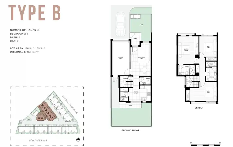 Floorplan of Homely townhouse listing, 26/7-9A Glenfield Road, Glenfield NSW 2167