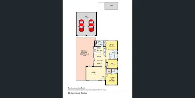 Floorplan of Homely house listing, 21 Shale Court, Delahey VIC 3037