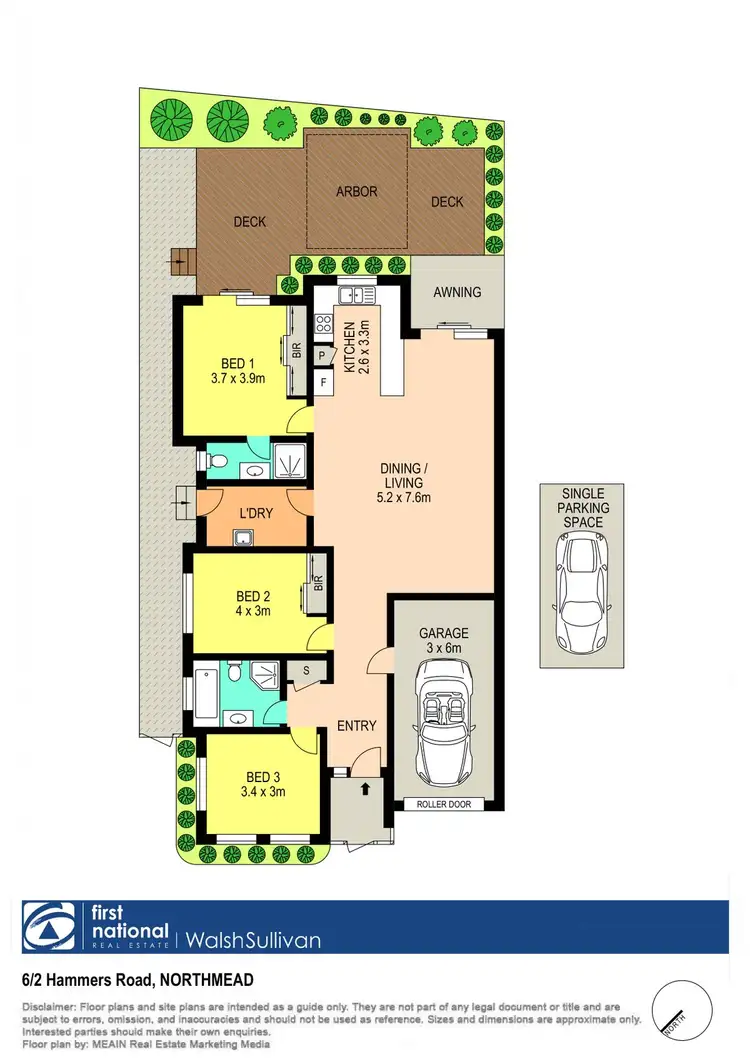 Floorplan of Homely villa listing, 6/2 Hammers Road, Northmead NSW 2152