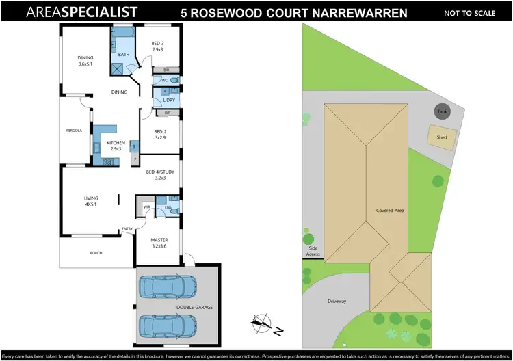Floorplan of Homely house listing, 5 Rosewood Court, Narre Warren South VIC 3805