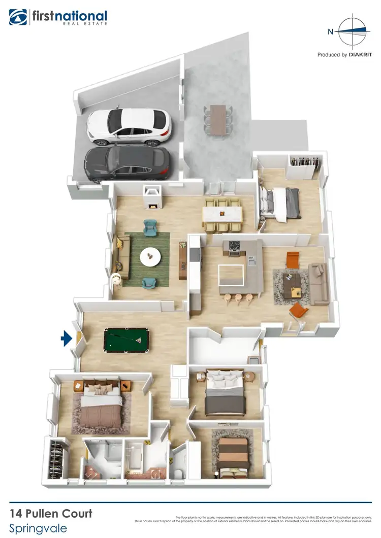 Floorplan of Homely house listing, 14 Pullen Court, Springvale VIC 3171