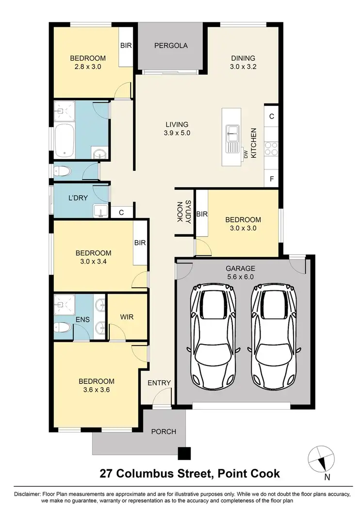 Floorplan of Homely house listing, 27 Columbus Street, Point Cook VIC 3030
