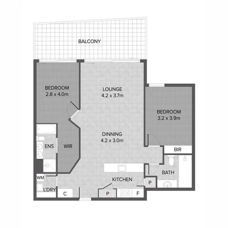Floorplan of Homely apartment listing, 244/135 Lakelands Drive, Merrimac QLD 4226