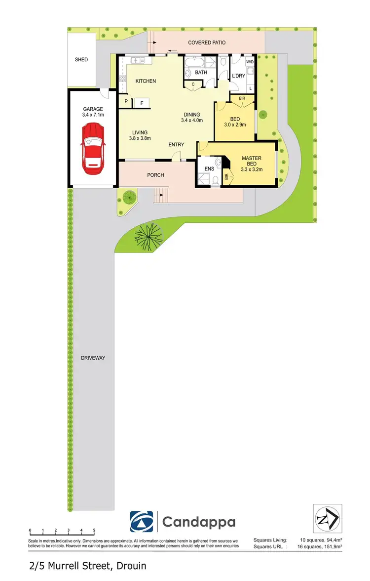 Floorplan of Homely townhouse listing, 2/5 Murrell Street, Drouin VIC 3818