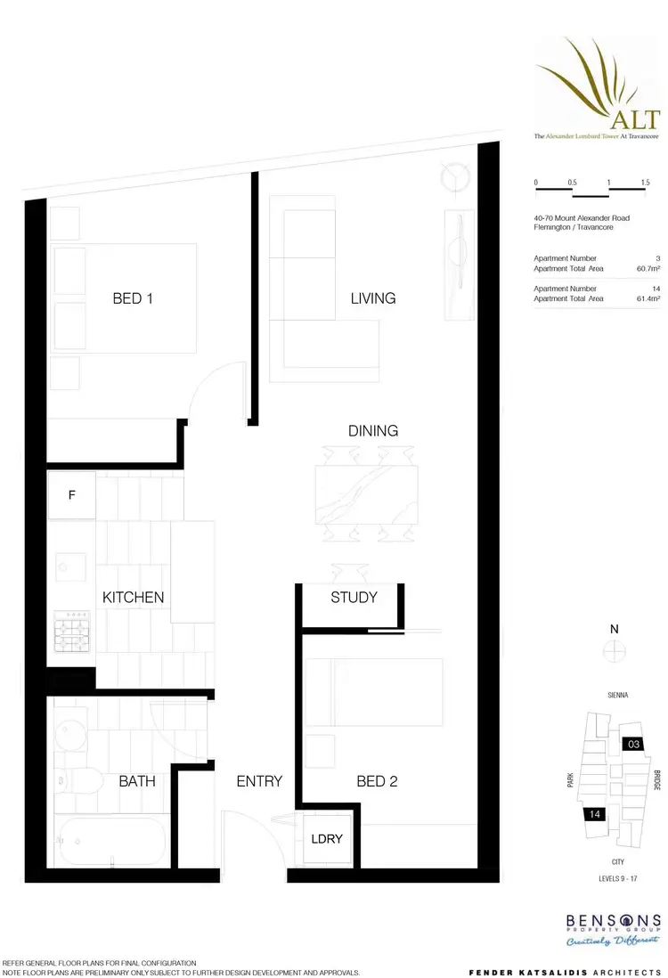 Floorplan of Homely apartment listing, 1303/18 Mt Alexander Road, Travancore VIC 3032