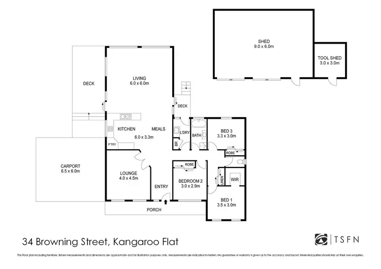 Floorplan of Homely house listing, 34 Browning Street, Kangaroo Flat VIC 3555