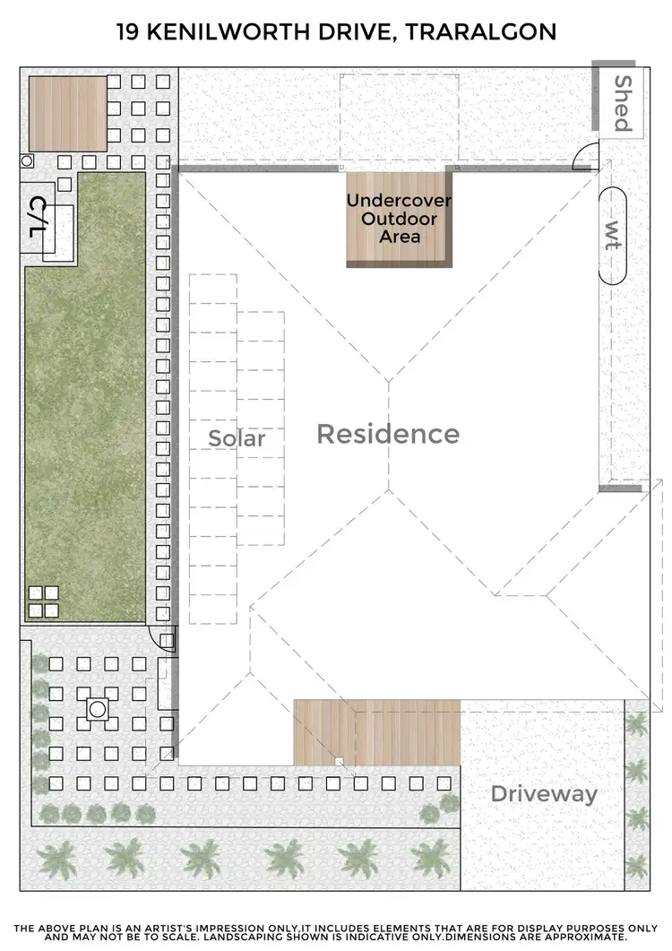 Floorplan of Homely house listing, 19 Kenilworth Drive, Traralgon VIC 3844
