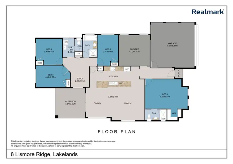 Floorplan of Homely house listing, 8 Lismore Ridge, Lakelands WA 6180