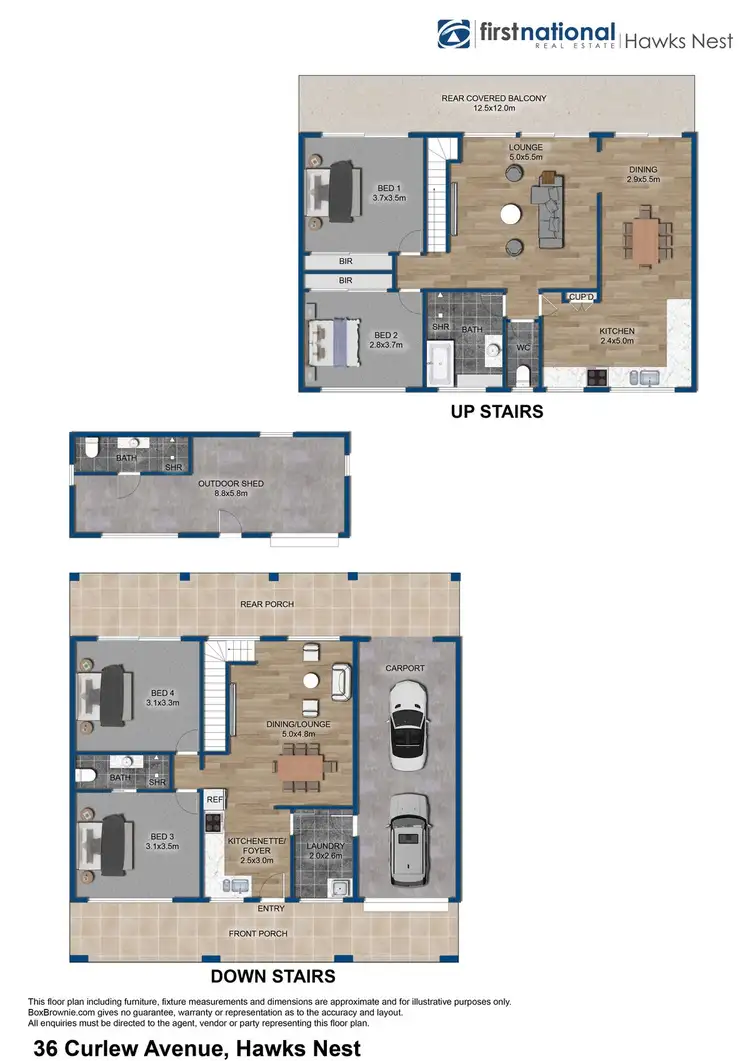 Floorplan of Homely house listing, 36 Curlew Avenue, Hawks Nest NSW 2324