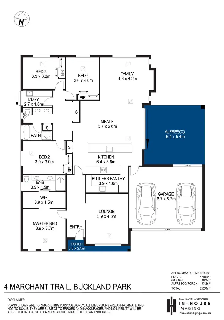 Floorplan of Homely house listing, 4 Marchant Trail, Via Riverlea Park, Buckland Park SA 5120