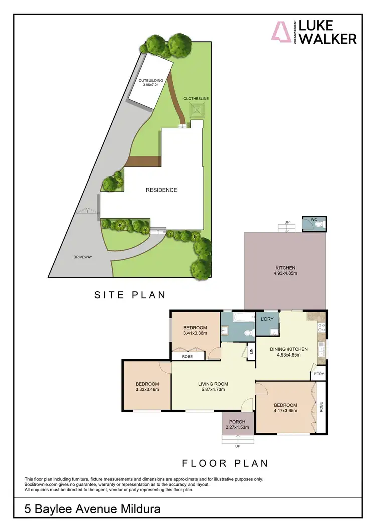 Floorplan of Homely house listing, 5 Baylee Avenue, Mildura VIC 3500