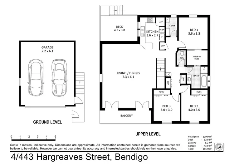 Floorplan of Homely house listing, 4/443 Hargreaves Street, Bendigo VIC 3550