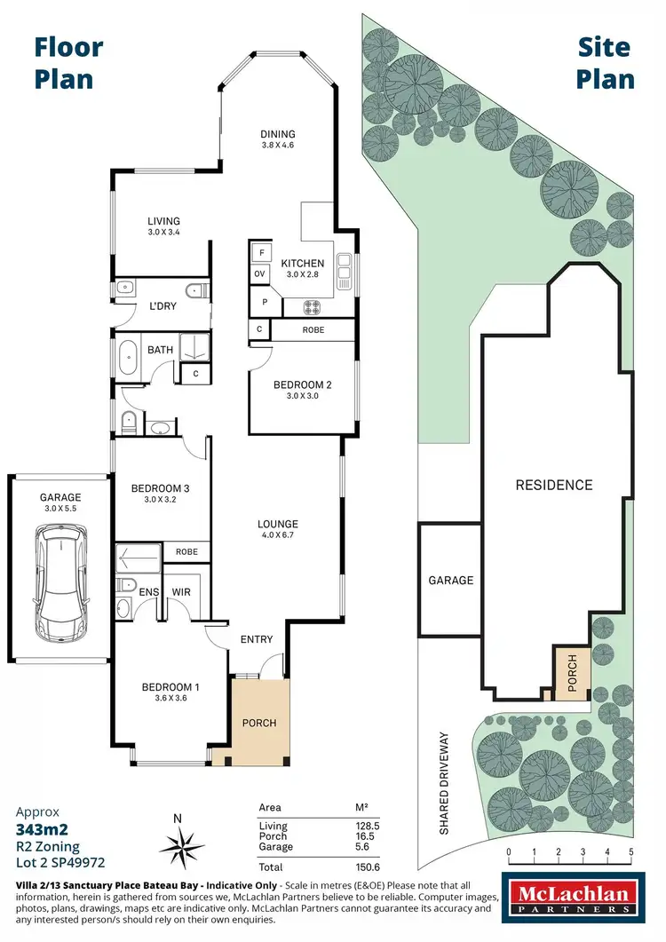 Floorplan of Homely villa listing, 2/13 Sanctuary Place, Bateau Bay NSW 2261