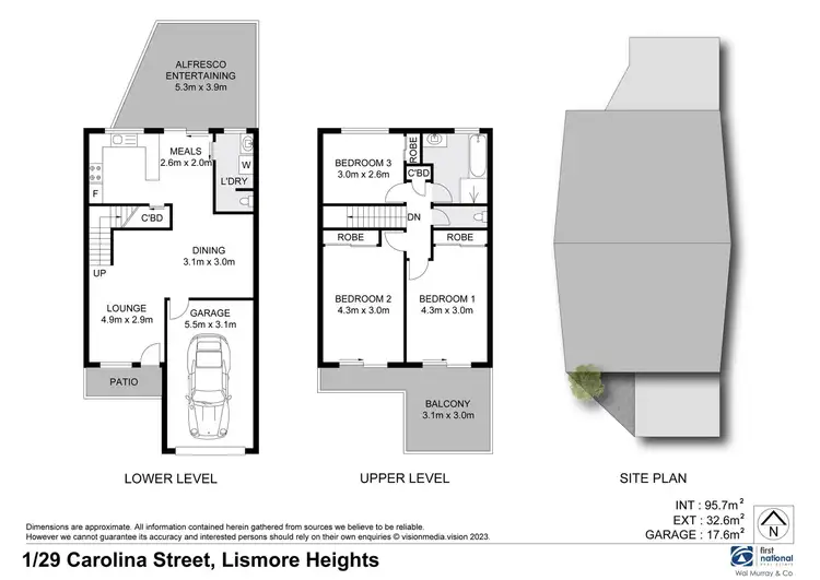 Floorplan of Homely unit listing, 1/29 Carolina Street, Lismore Heights NSW 2480