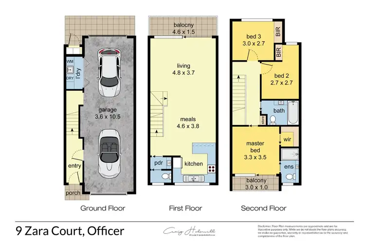Floorplan of Homely house listing, 9 Zara Court, Officer VIC 3809