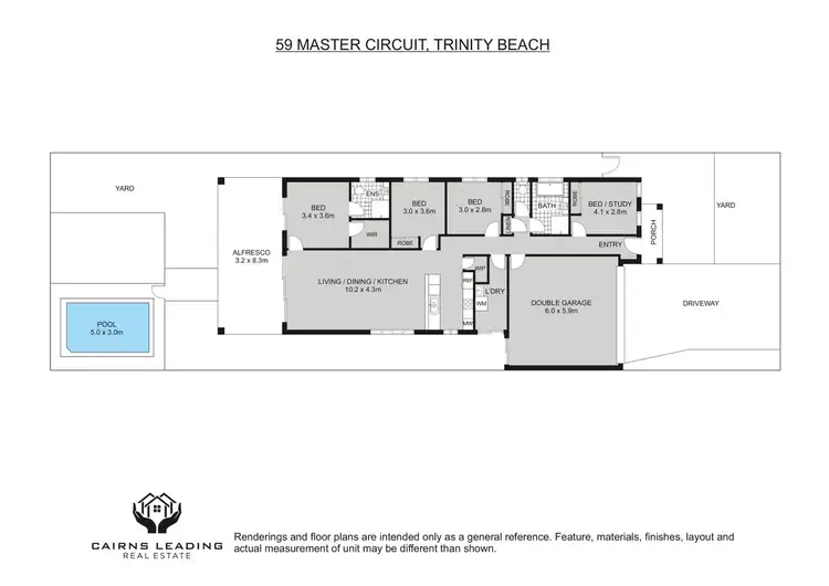 Floorplan of Homely house listing, 59 Master Circuit, Trinity Beach QLD 4879