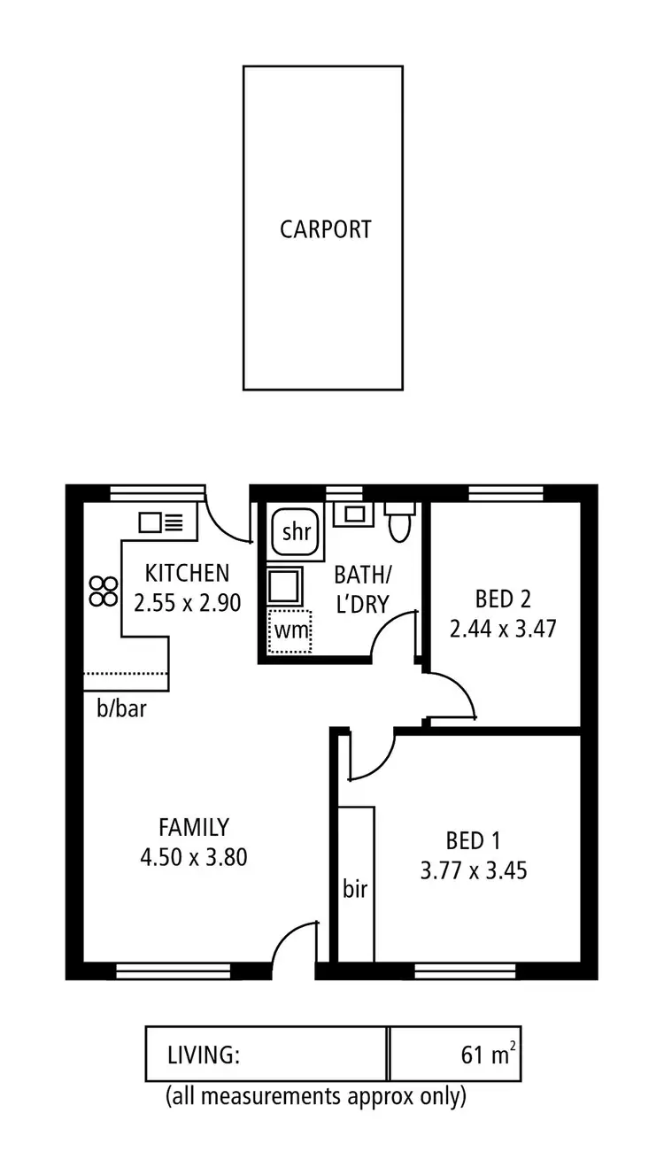 Floorplan of Homely unit listing, 3/5 Kintore Avenue, Prospect SA 5082
