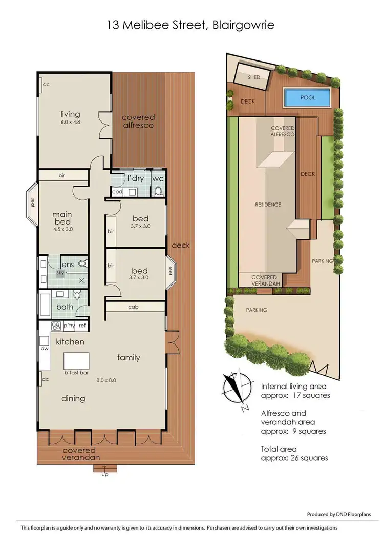Floorplan of Homely house listing, 13 Melibee Street, Blairgowrie VIC 3942
