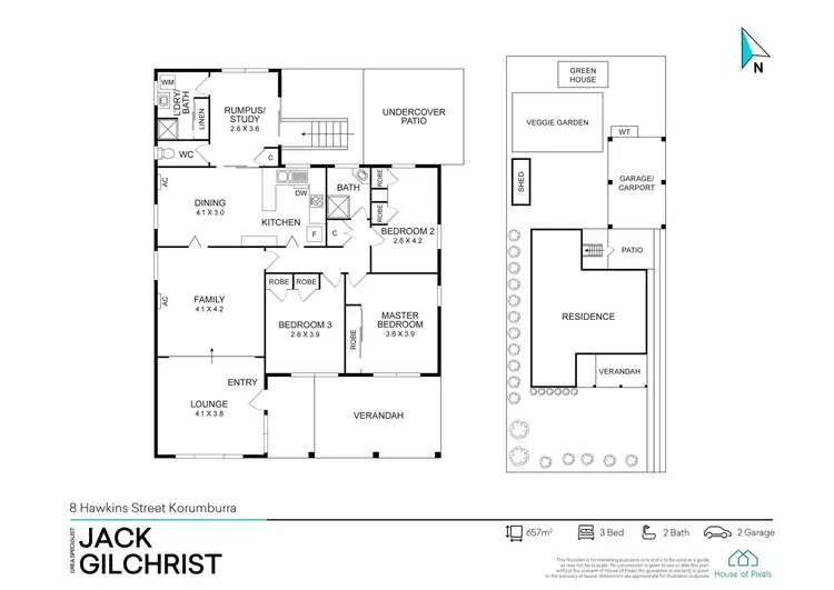 Floorplan of Homely house listing, 8 Hawkins Street, Korumburra VIC 3950