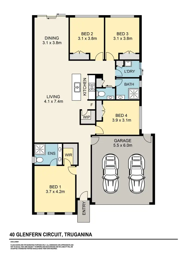 Floorplan of Homely house listing, 40 Glenfern Circuit, Truganina VIC 3029