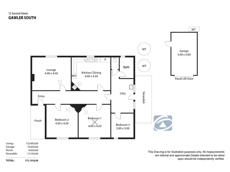 Floorplan of Homely house listing, 15 Second Street, Gawler South SA 5118